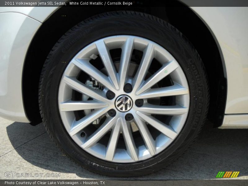 White Gold Metallic / Cornsilk Beige 2011 Volkswagen Jetta SEL Sedan
