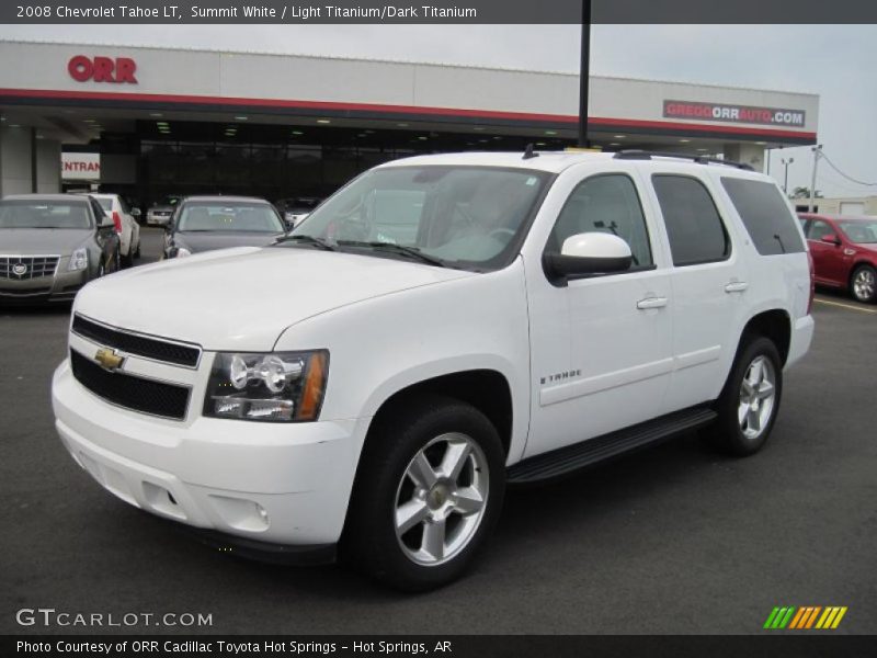Summit White / Light Titanium/Dark Titanium 2008 Chevrolet Tahoe LT