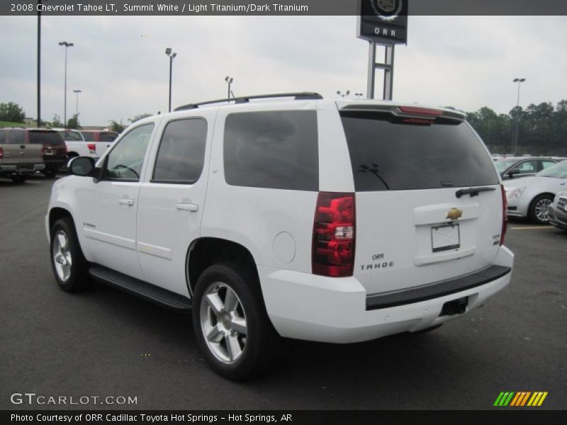 Summit White / Light Titanium/Dark Titanium 2008 Chevrolet Tahoe LT