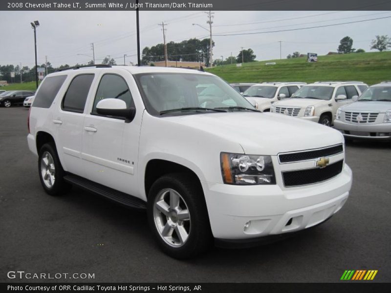 Summit White / Light Titanium/Dark Titanium 2008 Chevrolet Tahoe LT
