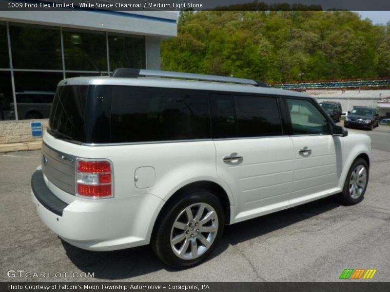 White Suede Clearcoat / Medium Light Stone 2009 Ford Flex Limited