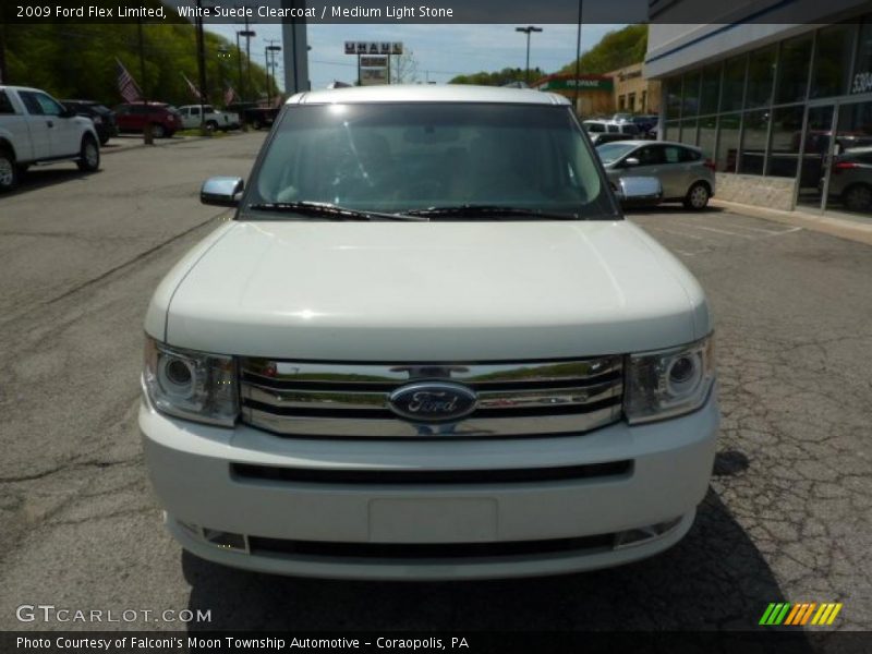 White Suede Clearcoat / Medium Light Stone 2009 Ford Flex Limited