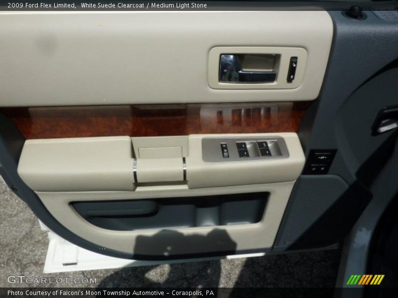 White Suede Clearcoat / Medium Light Stone 2009 Ford Flex Limited
