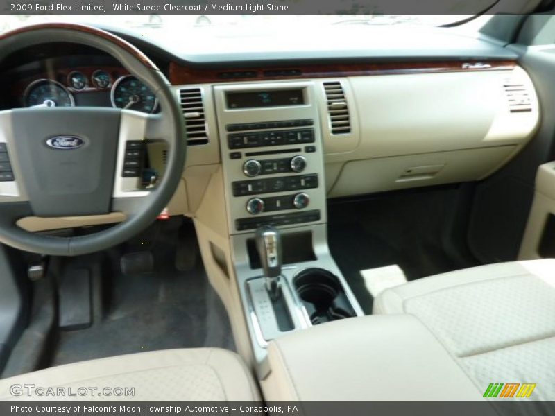White Suede Clearcoat / Medium Light Stone 2009 Ford Flex Limited