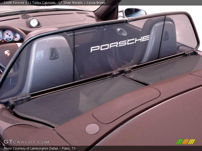 GT Silver Metallic / Cocoa Brown 2008 Porsche 911 Turbo Cabriolet