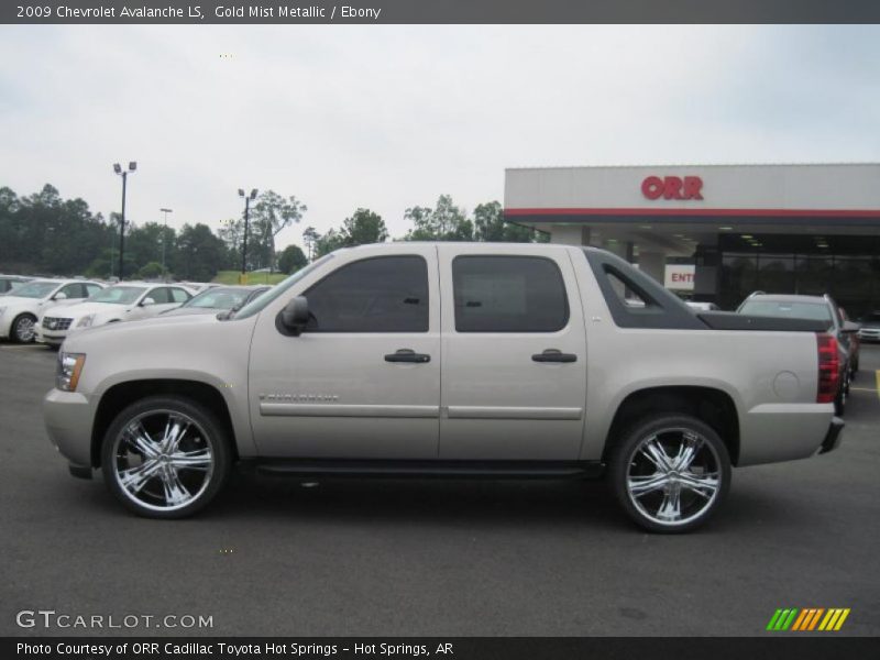 Gold Mist Metallic / Ebony 2009 Chevrolet Avalanche LS