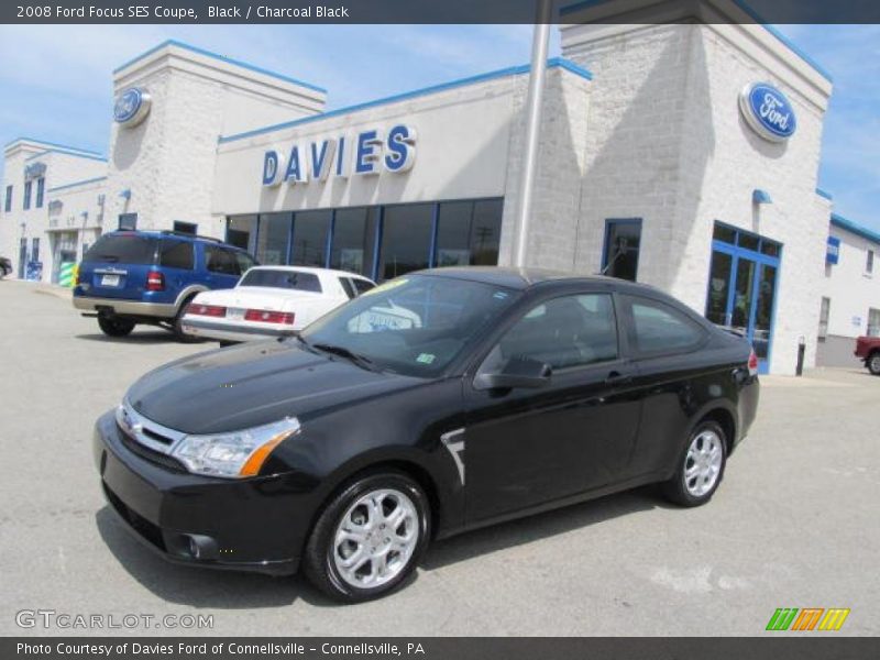 Black / Charcoal Black 2008 Ford Focus SES Coupe