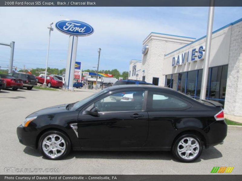 Black / Charcoal Black 2008 Ford Focus SES Coupe