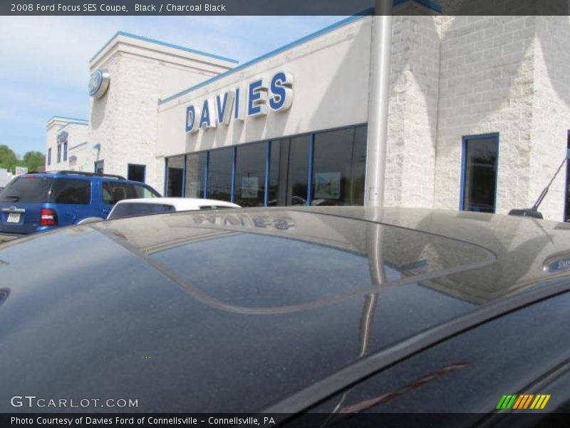 Black / Charcoal Black 2008 Ford Focus SES Coupe