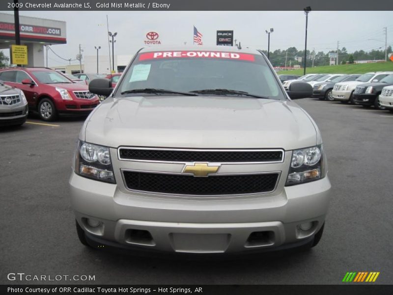 Gold Mist Metallic / Ebony 2009 Chevrolet Avalanche LS