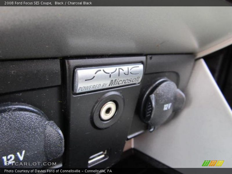 Black / Charcoal Black 2008 Ford Focus SES Coupe
