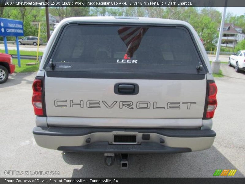 Silver Birch Metallic / Dark Charcoal 2007 Chevrolet Silverado 1500 Classic Work Truck Regular Cab 4x4