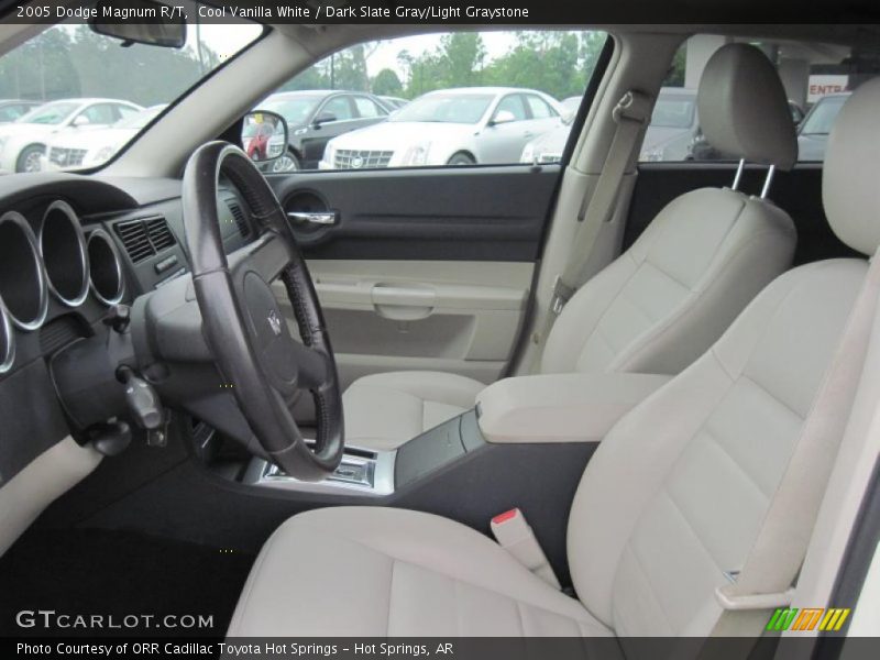 Cool Vanilla White / Dark Slate Gray/Light Graystone 2005 Dodge Magnum R/T