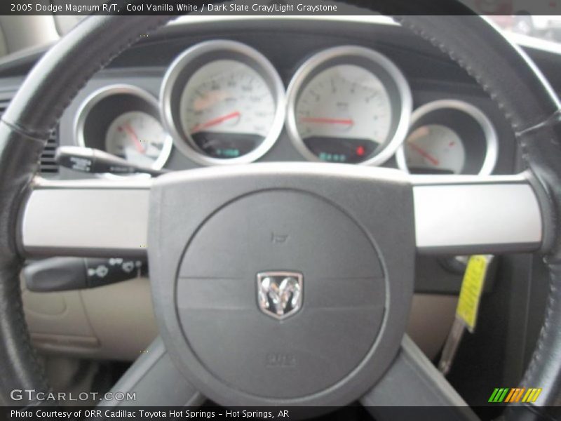 Cool Vanilla White / Dark Slate Gray/Light Graystone 2005 Dodge Magnum R/T
