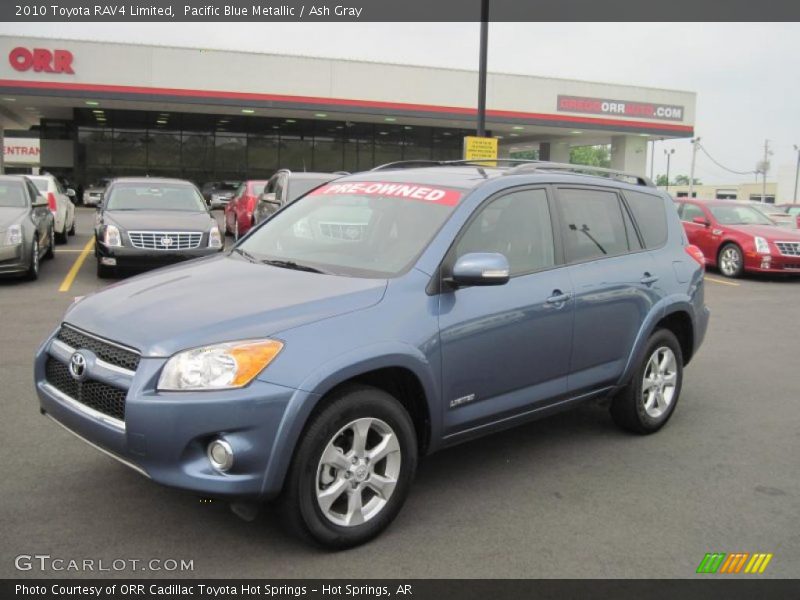 Pacific Blue Metallic / Ash Gray 2010 Toyota RAV4 Limited