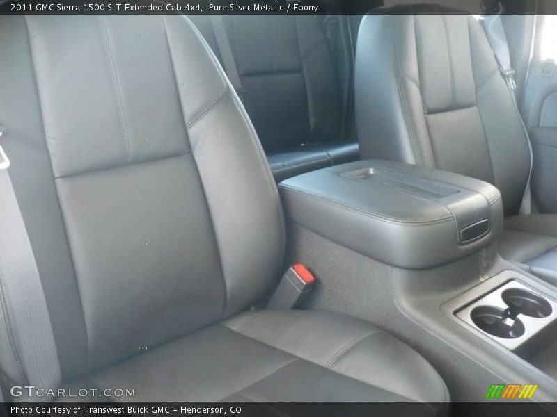 Pure Silver Metallic / Ebony 2011 GMC Sierra 1500 SLT Extended Cab 4x4