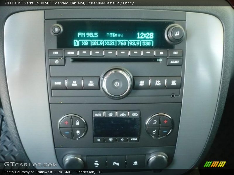 Pure Silver Metallic / Ebony 2011 GMC Sierra 1500 SLT Extended Cab 4x4