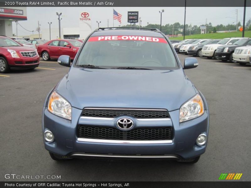Pacific Blue Metallic / Ash Gray 2010 Toyota RAV4 Limited