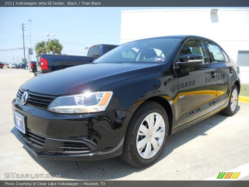 Black / Titan Black 2011 Volkswagen Jetta SE Sedan