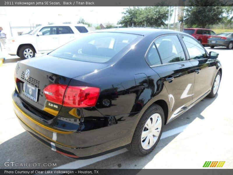 Black / Titan Black 2011 Volkswagen Jetta SE Sedan