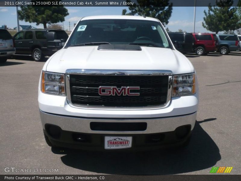 Summit White / Ebony 2011 GMC Sierra 2500HD SLE Extended Cab 4x4
