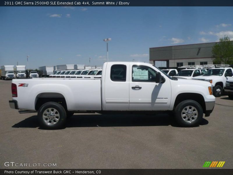 Summit White / Ebony 2011 GMC Sierra 2500HD SLE Extended Cab 4x4