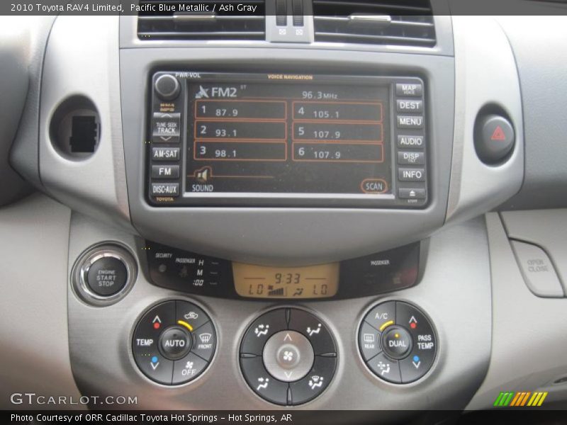 Controls of 2010 RAV4 Limited