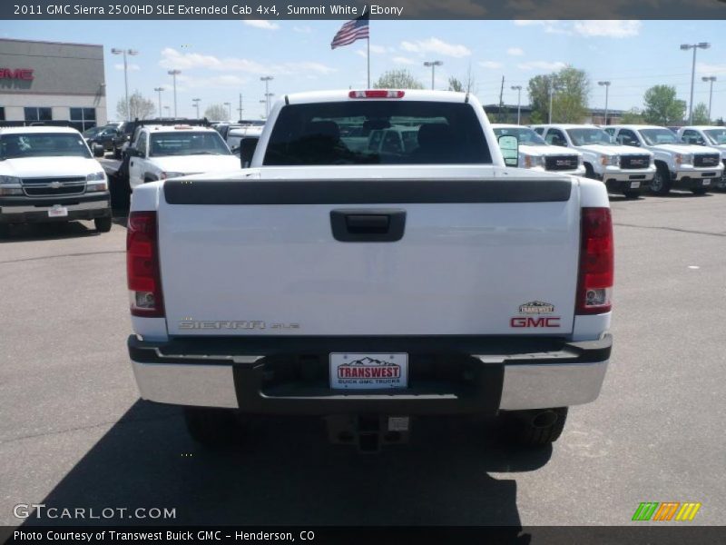 Summit White / Ebony 2011 GMC Sierra 2500HD SLE Extended Cab 4x4