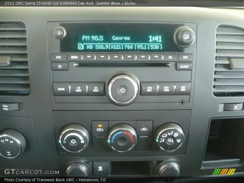 Summit White / Ebony 2011 GMC Sierra 2500HD SLE Extended Cab 4x4