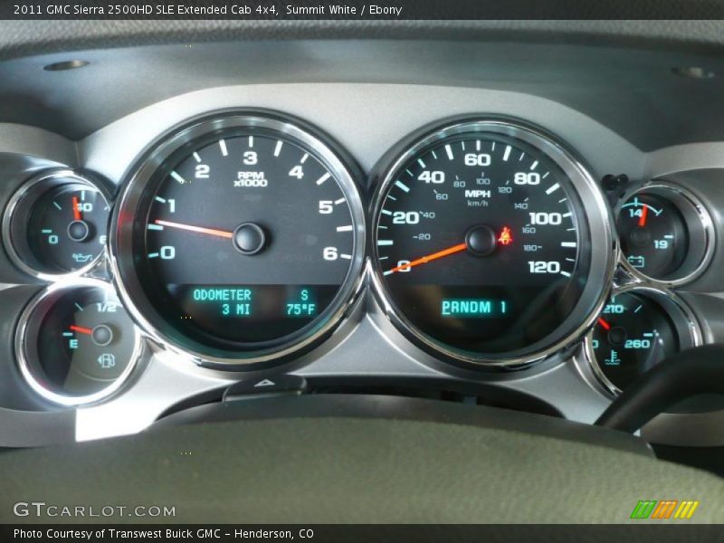 Summit White / Ebony 2011 GMC Sierra 2500HD SLE Extended Cab 4x4