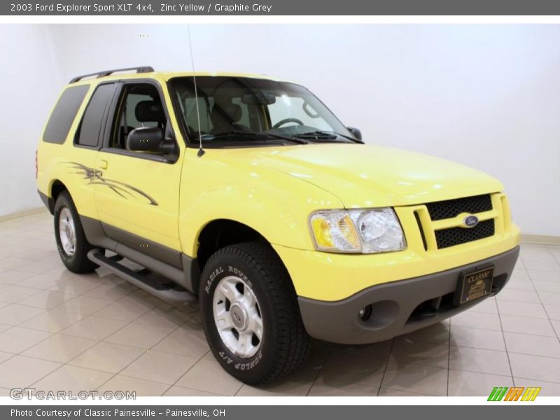 Zinc Yellow / Graphite Grey 2003 Ford Explorer Sport XLT 4x4