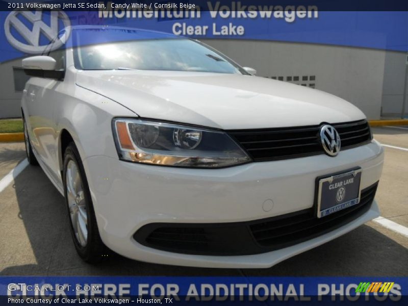 Candy White / Cornsilk Beige 2011 Volkswagen Jetta SE Sedan