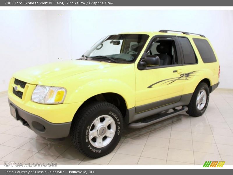 Zinc Yellow / Graphite Grey 2003 Ford Explorer Sport XLT 4x4