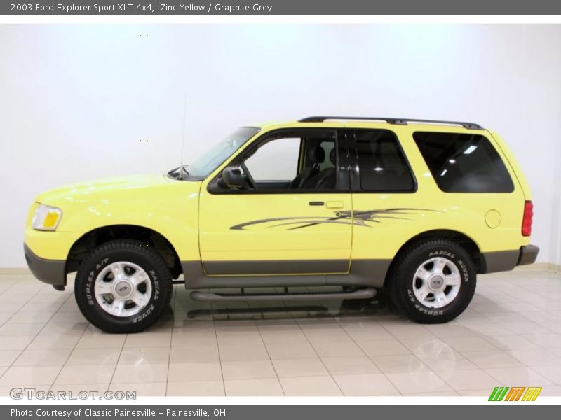 Zinc Yellow / Graphite Grey 2003 Ford Explorer Sport XLT 4x4