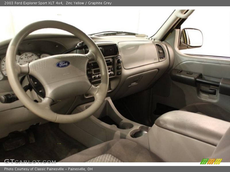 Zinc Yellow / Graphite Grey 2003 Ford Explorer Sport XLT 4x4