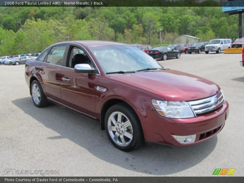 Merlot Metallic / Black 2008 Ford Taurus Limited AWD