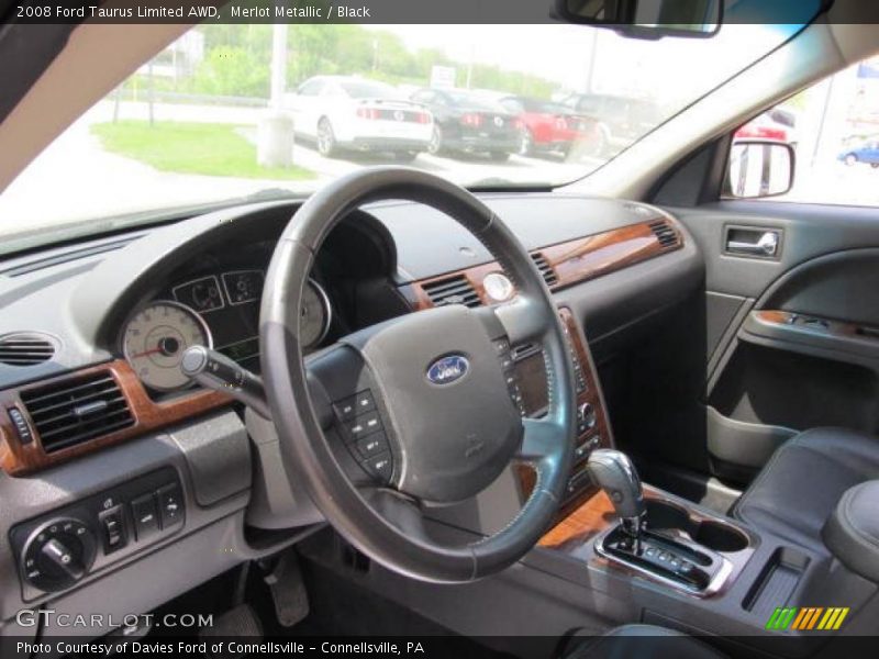 Merlot Metallic / Black 2008 Ford Taurus Limited AWD