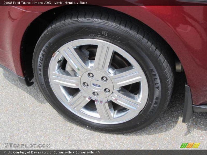 Merlot Metallic / Black 2008 Ford Taurus Limited AWD