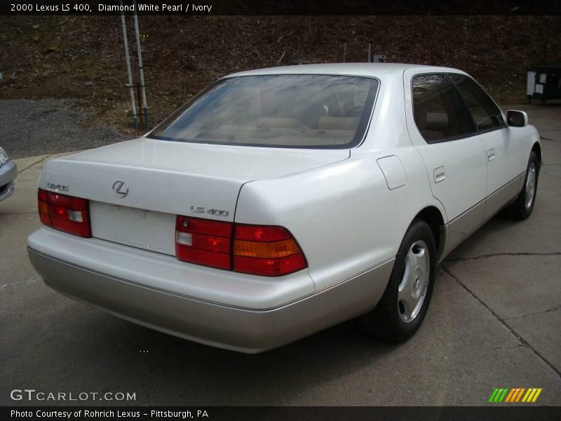 Diamond White Pearl / Ivory 2000 Lexus LS 400