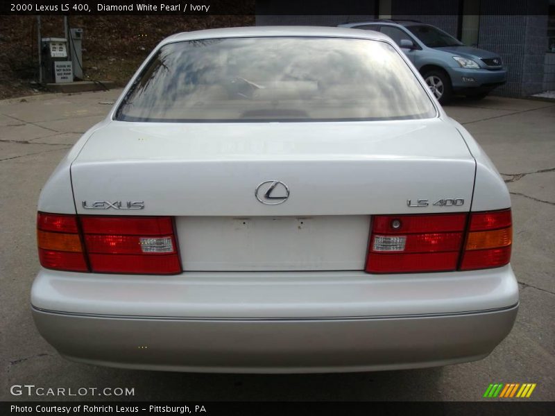 Diamond White Pearl / Ivory 2000 Lexus LS 400