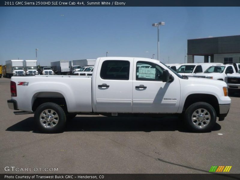 Summit White / Ebony 2011 GMC Sierra 2500HD SLE Crew Cab 4x4