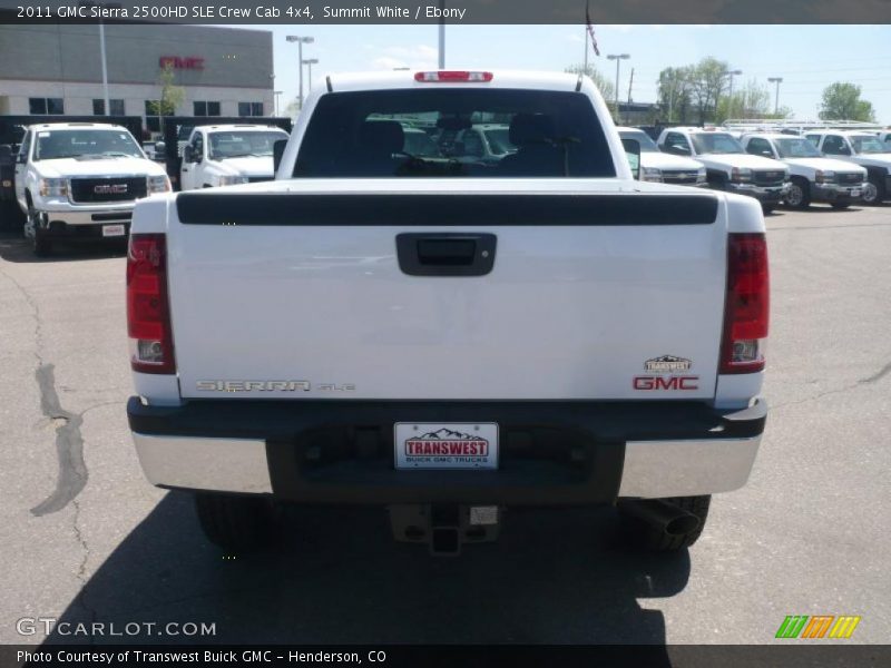 Summit White / Ebony 2011 GMC Sierra 2500HD SLE Crew Cab 4x4