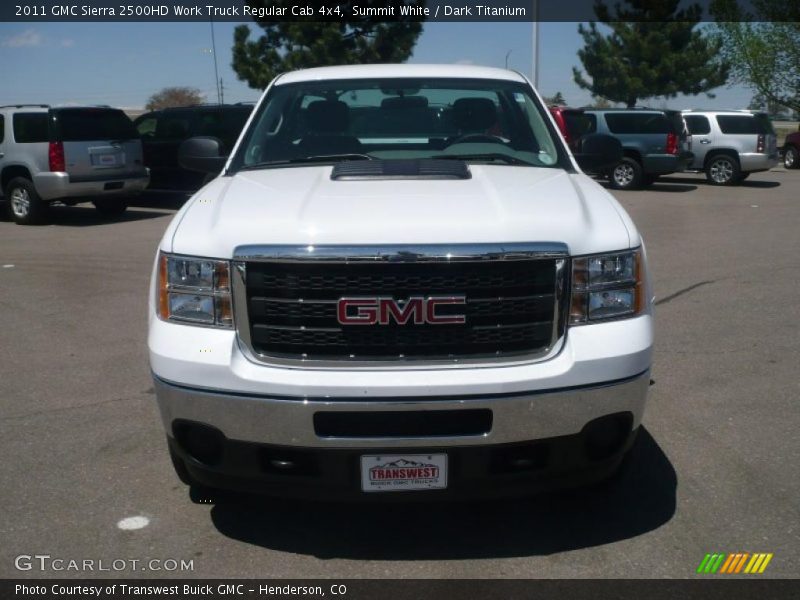 Summit White / Dark Titanium 2011 GMC Sierra 2500HD Work Truck Regular Cab 4x4