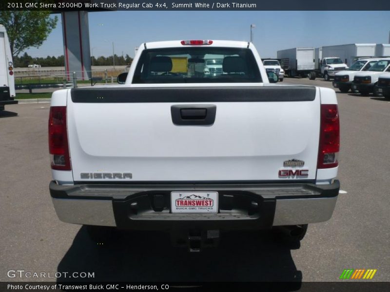 Summit White / Dark Titanium 2011 GMC Sierra 2500HD Work Truck Regular Cab 4x4