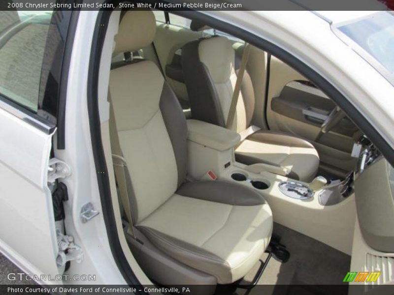 Stone White / Medium Pebble Beige/Cream 2008 Chrysler Sebring Limited Sedan