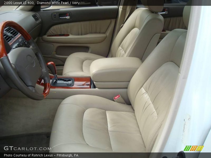 Diamond White Pearl / Ivory 2000 Lexus LS 400