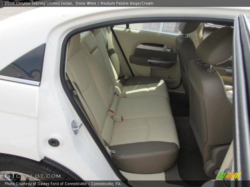 Stone White / Medium Pebble Beige/Cream 2008 Chrysler Sebring Limited Sedan