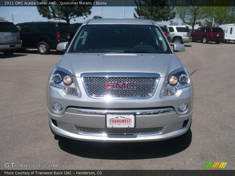 Quicksilver Metallic / Ebony 2011 GMC Acadia Denali AWD