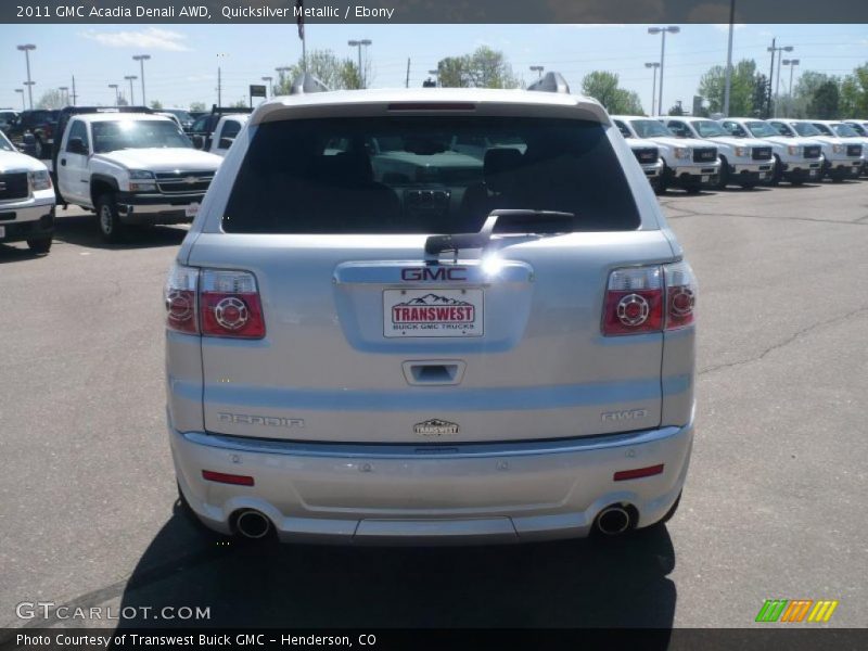 Quicksilver Metallic / Ebony 2011 GMC Acadia Denali AWD