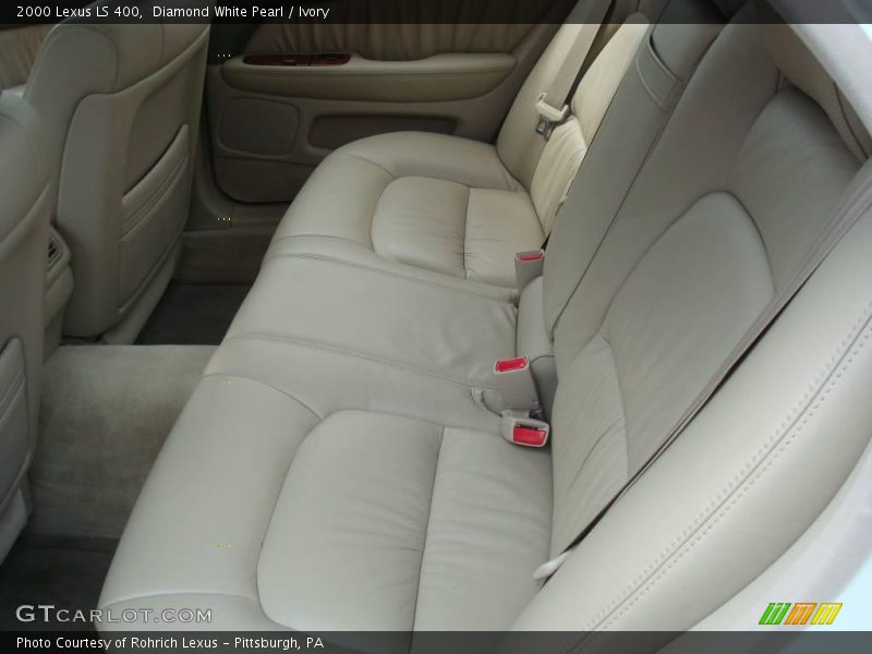 Diamond White Pearl / Ivory 2000 Lexus LS 400